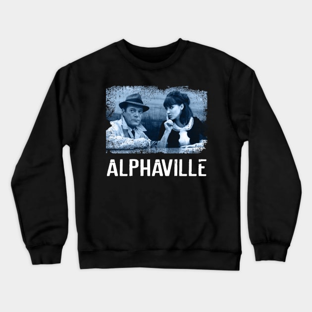 Surreal Cyberpunk Chronicles Alphavilles Classic French New Wave Couture Crewneck Sweatshirt by RonaldEpperlyPrice